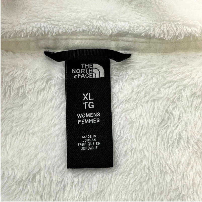 Chaqueta polar blanca XL The North Face para mujer cremallera completa suave felpa estilo sherpa Foto 2 de 4