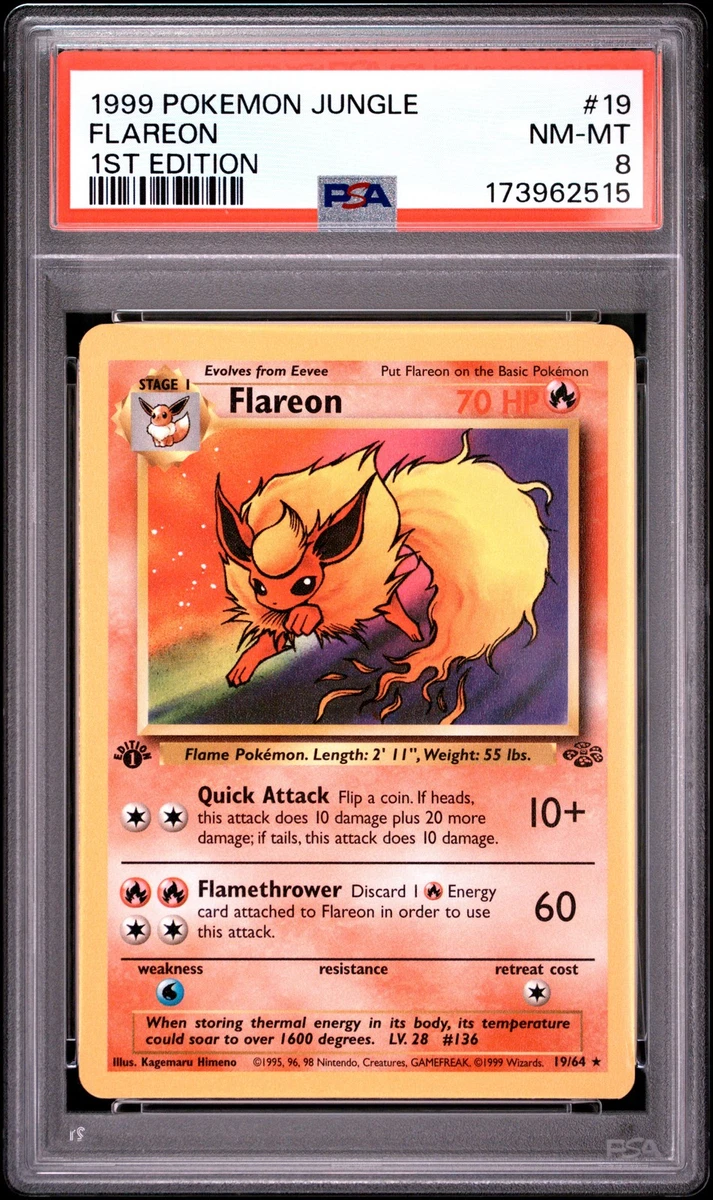 25+ Flareon Pokémon TCG 1st Edition Individual Trading Card Games