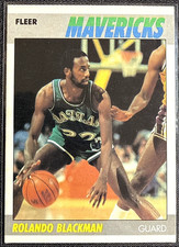 Rolando Blackman - 1987-88 Fleer - #12 Dallas Mavericks