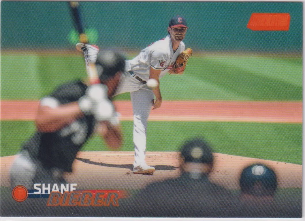 Shane Bieber trading card