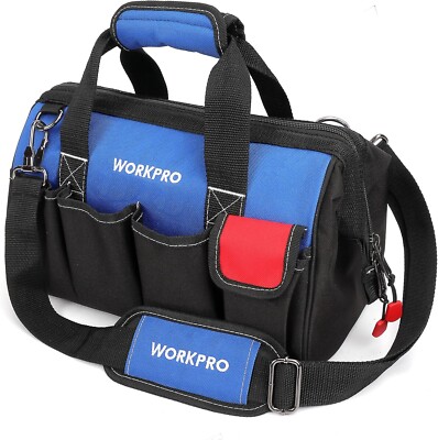 WORKPRO 14/18'' Wasserdichte Werkzeugtasche Profi, Schultergurt verstellbar