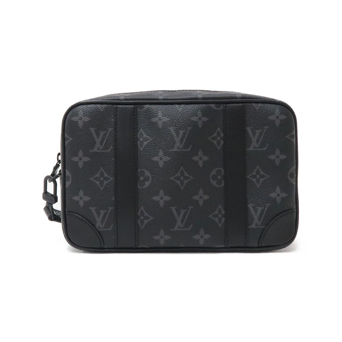 Authentic LOUIS VUITTON Monogram Eclipse Pochette Kasai M82076 Bag  #M82-076