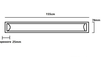 PLAFONIERA A LED 36W 120 Cm 220V Bordo Bianco Collegabile In Serie EUR 11,50 - IT - Foto 3