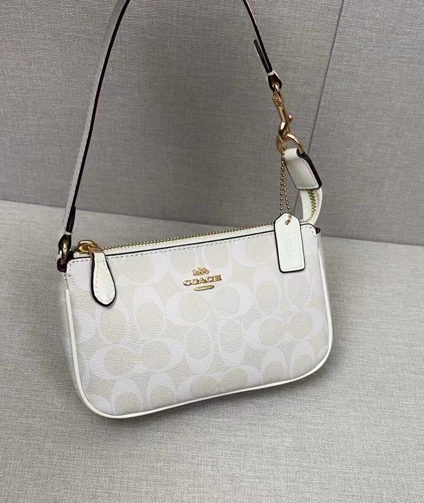 COACH Classic White Bag Crossbody Shoulder Bag Retro Exquisite For Fashion Women