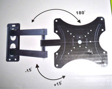 Wall Mount Monitor Bracket Swivel Tilt LED LCD HDTV For 14 19 22 24 27 36 42 in.