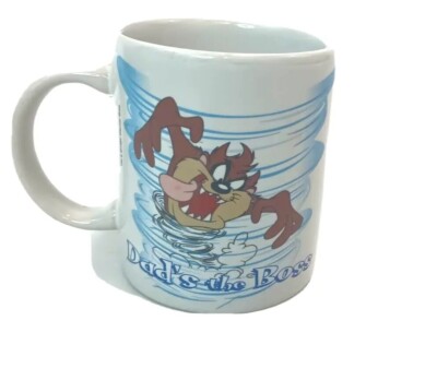 Warner Bros Looney Tunes Taz Tazmanian 1997 Mug Dad s the Boss