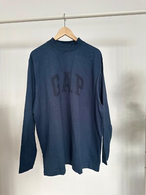 Yeezy GAP Engineered by Balenciaga Dove Longsleeve Tee Dark Blue