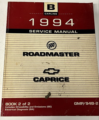 1994 Buick Roadmaster Chevrolet Caprice Complete Set Service Manuals Volume 1&2 - Bild 4 von 7