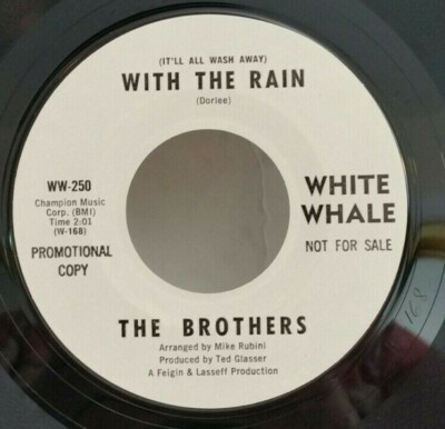 Brothers IT'LL ALL WASH AWAY WITH THE RAIN (GARAGE ROCK PROMO) #250 PLAYS VG++