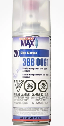 USC 3680061 SprayMax 2K Glamour High Gloss Aerosol Clear