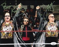 BRIAN KNOBBS & JERRY SAGS Signed WWE Tag Team 8x10 Photo (JSA Basic COA)