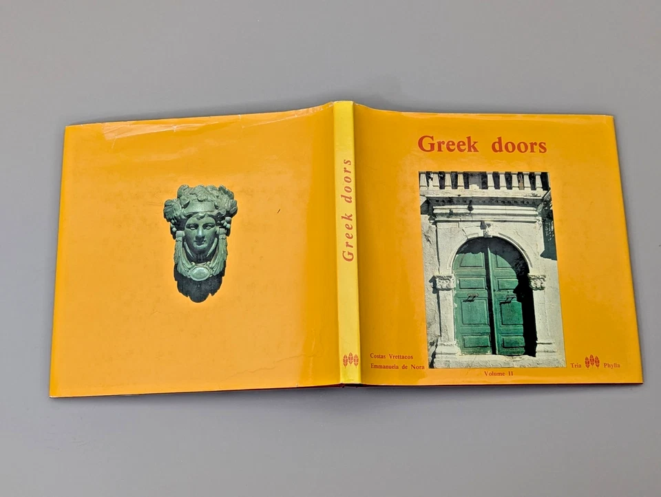 Greek Doors Vol 2 Costas Vrettacos HB in DJ 1984 Illustrated Architecture Greece - Image 2 of 4
