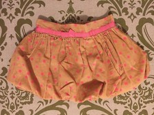 baby Gap Corduroy Pink Polka Dots Bubble Skirt Girls Size 12-18 Months