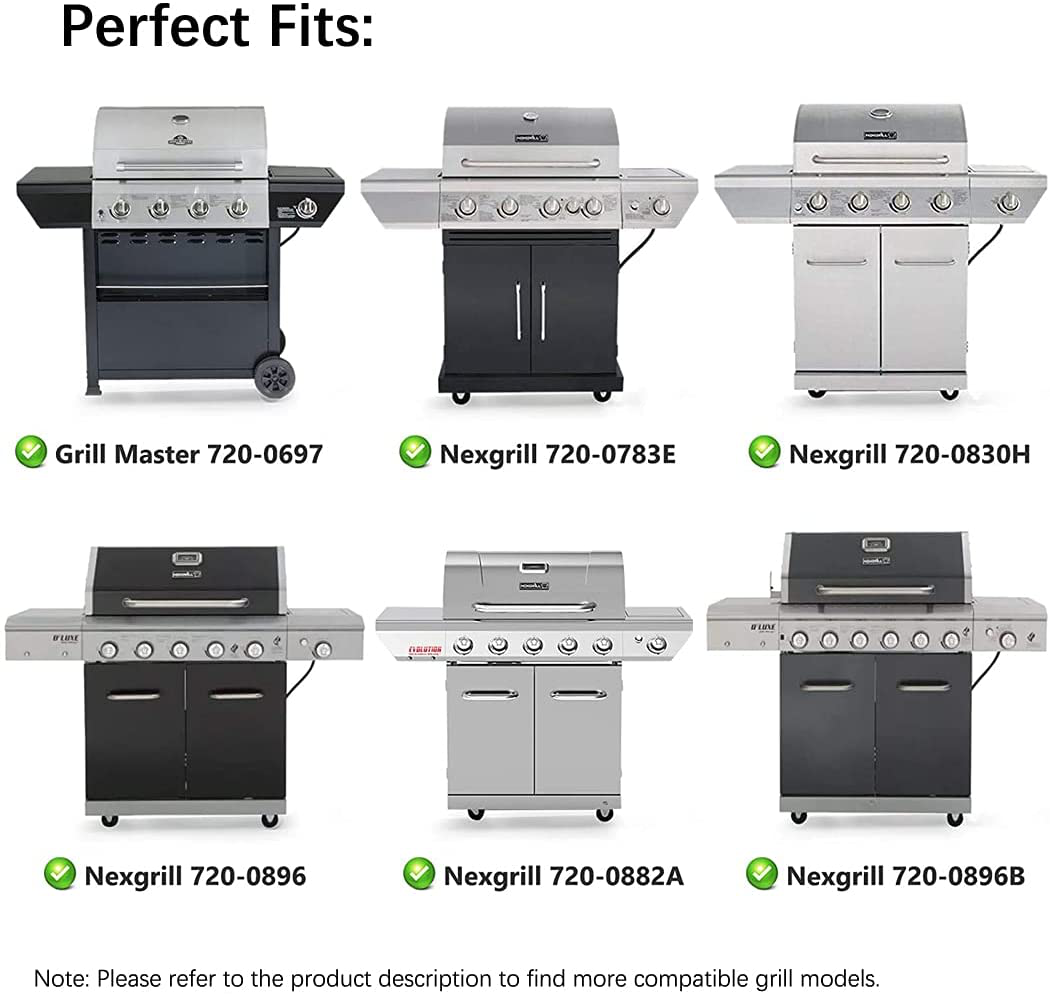 BBQ Heat Plates Flame Tamers Stainless Steel 6Pack For Nexgrill 6