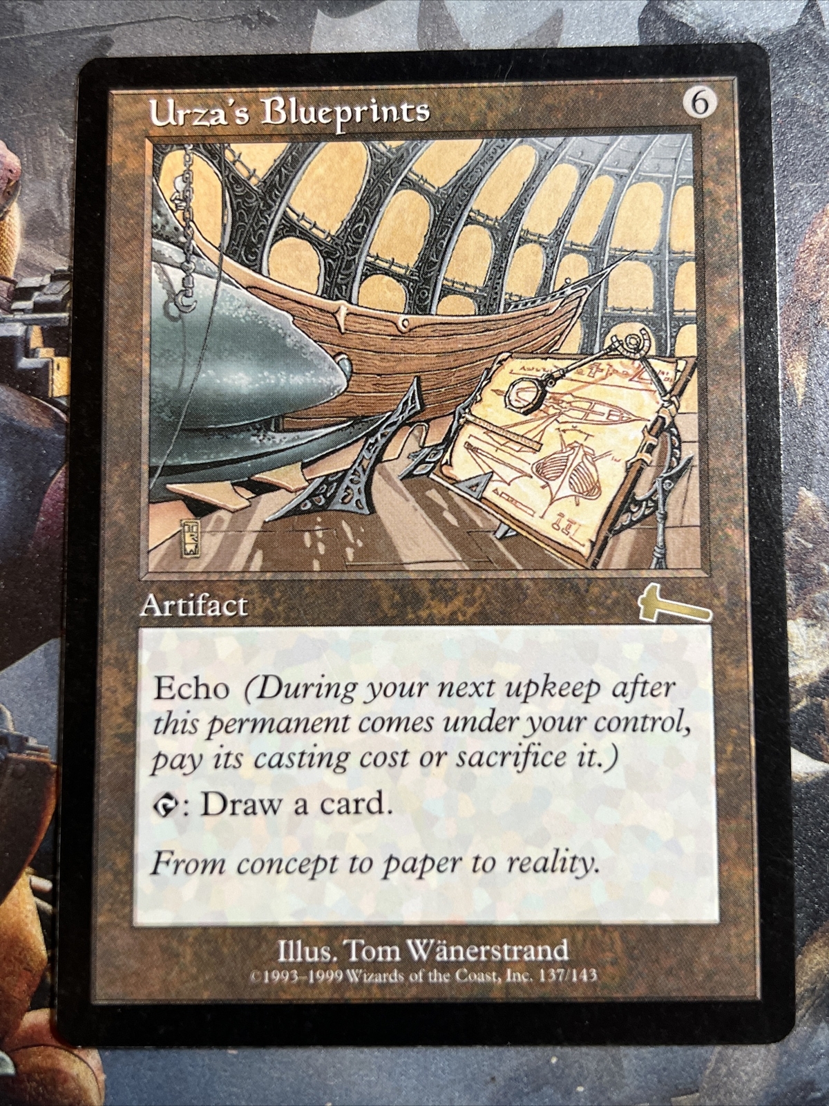 1x Urza's Blueprints (137/143) Urza's Legacy LP MTG Magic the Gathering x1 MKE