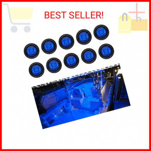 PSEQT 3 LED Round Boat Interior Deck Transom Courtesy Utility Light Marine Step