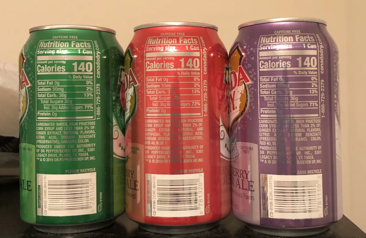 canada dry Soda 12oz cans limited edition winter pack New Full Sealed 3  Cans