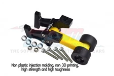 GPM Racing Rear Wing Mount W/ Wheelie Bar Set - For Traxxas Sledge SLE040R-BK