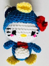 Tuxedo Sam hello KITTY CAT Crochet Doll PLUSH figure toy Amigurumi handmade-USA