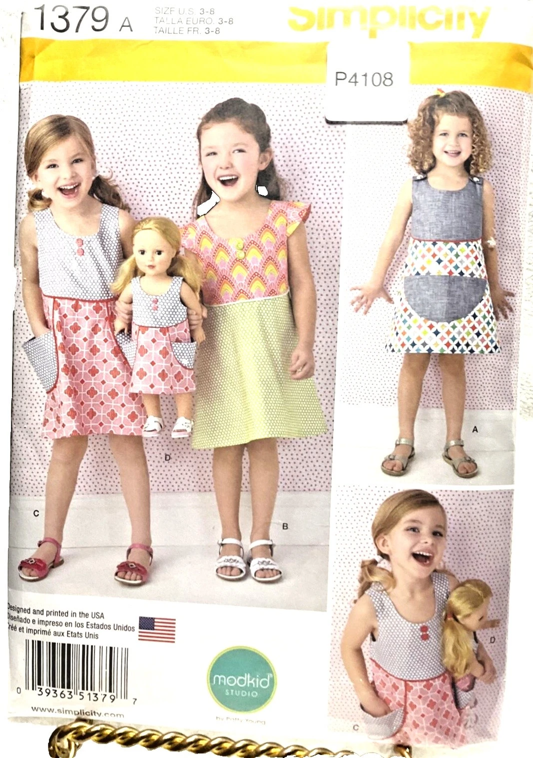 Patrones de costura para Ropa de Muñecas Niñas