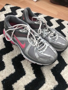 pink grey and white air max