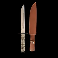 13.5" Defender Xtreme Tactical Bayonet Camo Handle Hunting Knife w/ Sheath