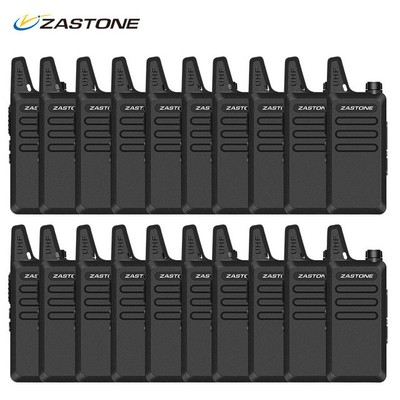 20pcs Zastone ZT-X6 Mini Handheld Radio UHF 400-470 Ham Walkie Talkie