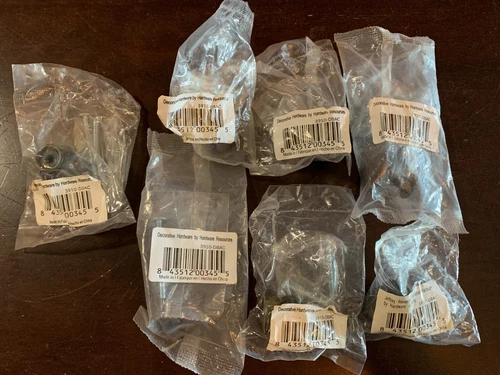 CABINET KNOBS 1-3/16" Oil-Rubbed Bronze Lot x7pks Hardware Resources 3910-DBAC - Picture 1 of 9