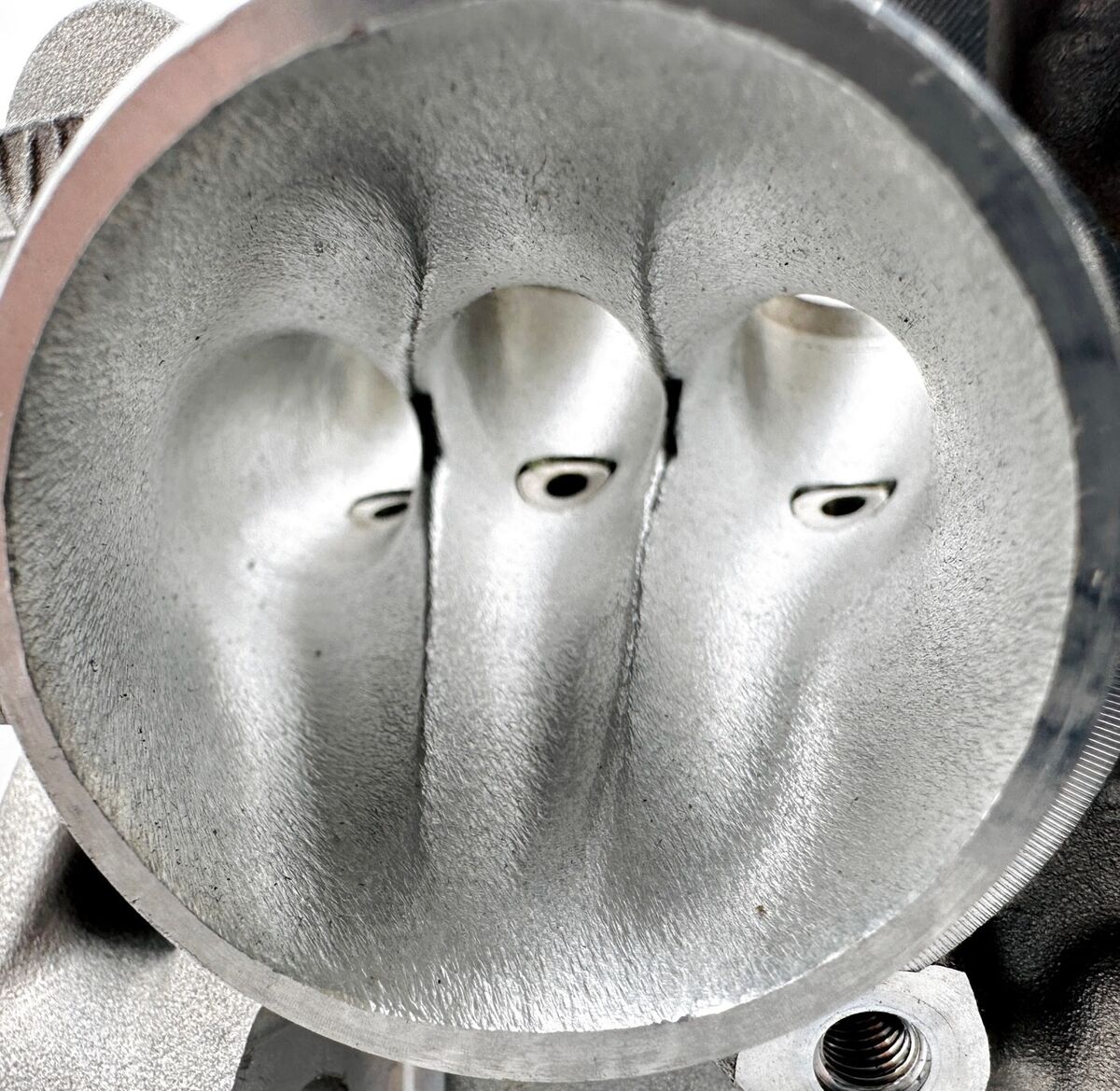 06-09 YZ450F Ported Assembled Cylinder Head Port Polish 06-09 YZ450F Ported Assembled Cylinder Head Port Polish