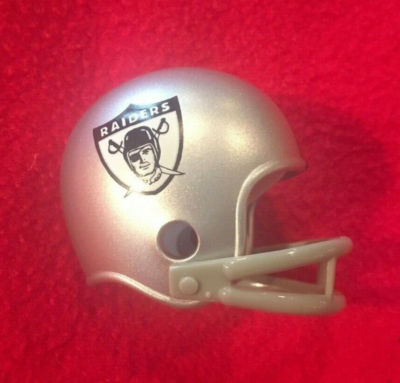 Riddell pocket pro football helmet NFL AFL Oakland Raiders two-bar WHITE  logo