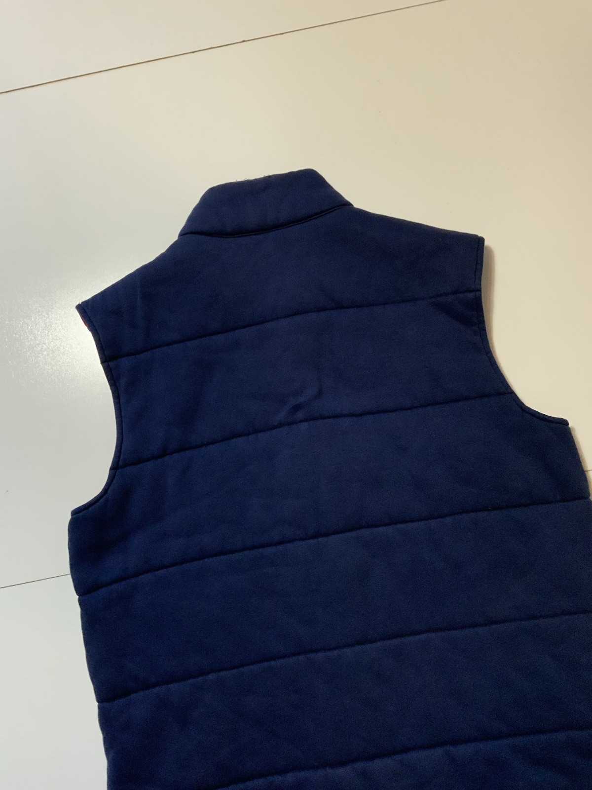 Giacca giubbotto imbottito trapuntato vintage Polo Ralph Lauren blu navy logo pony tg. XL