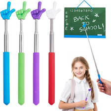 Telescopic Teacher Pointer Stick 4Pcs Mini Finger Retractable Forelementary