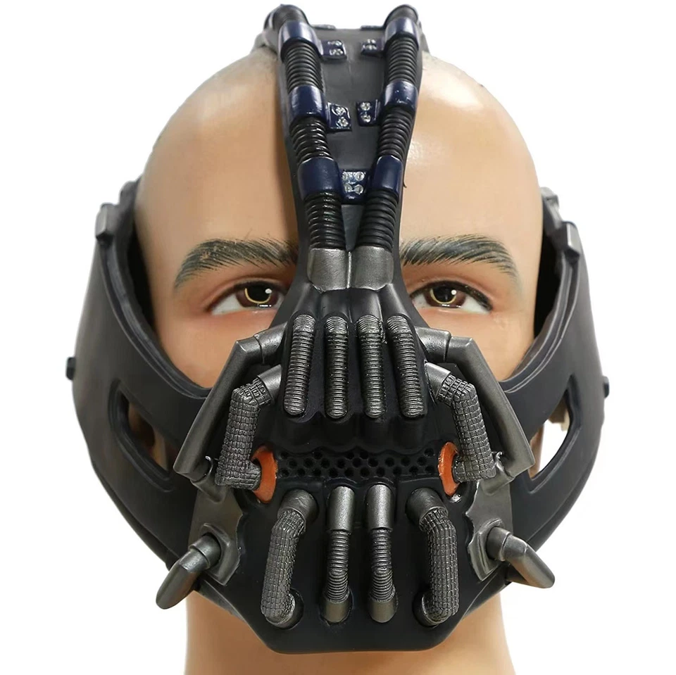 HOT Batman Bane Mask Face Cosplay PVC Soft Helmet Cosplay Replica Halloween Prop - Image 3 of 4