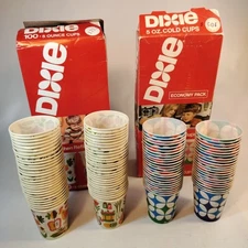 Boy Brought Her Bagster Dixie Cups Kitchen Refill Cups 5 Oz Vintage *Open Box