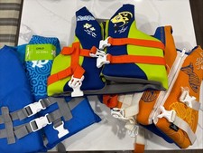 Lot Of 3 Kid Child Life Vest X20 Sterns Puddle Jumper Floatie 30-50lbs 2 Buckles