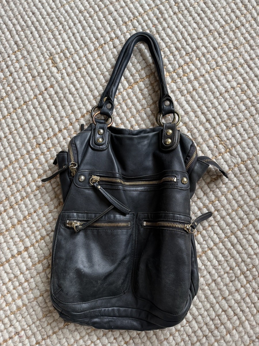 Linea Pelle Dylan Black Shoulder Bag extra large size | eBay display picture 2
