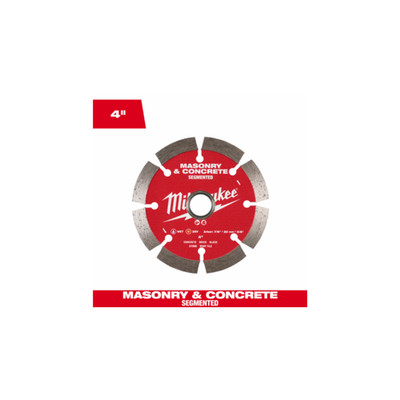 MILWAUKEE 4'' SEGMENTED MASONRY & CONCRETE DIAMOND BLADE - 49-93-9302