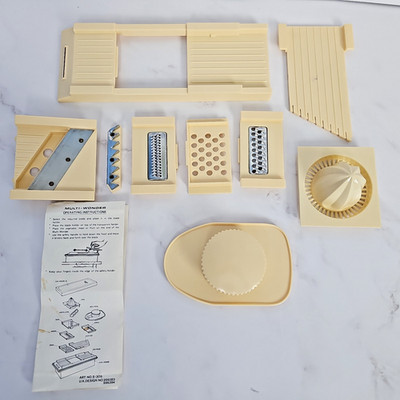 Multi Wonder Mandoline Slicer Parts Lot of 10 Replacement Pieces Juicer Chopper