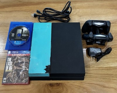 Sony PlayStation 4 (500 GB) Console, Controllers, Cords, Games, Charger Works