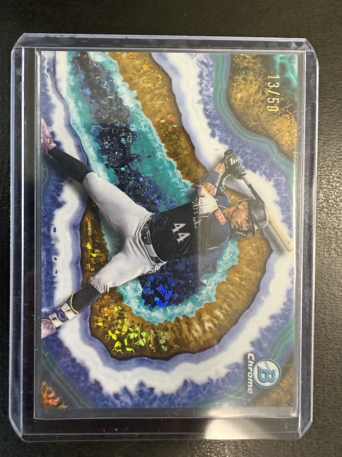 2026 Bowman Chrome Crystallized Gold /50 Julio Rodriguez #BWC-19 Mariners SSP! view 5