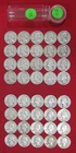 1942 P Washington Silver Quarter Roll - Circulated - 40 Coins -Actual Coins L139