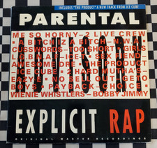 Explicit Rap LP by Various Artists vinyl 1990 VG+ SL7993 Priority Records