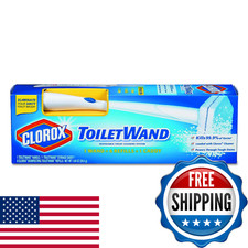 Clorox Toilet Wand Disposable Cleaning Kit: Handle, Caddy  Refills Case of 6 