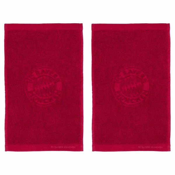 Fc Bayern MüNchen GäStehandtuch Bordeaux 2Er-Set Handtuch 50X30Cm Fc Bayern Shop-image