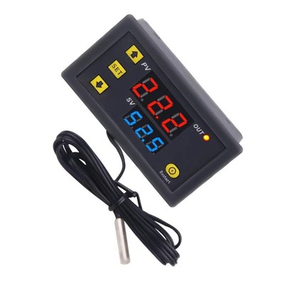 Compact Heating and Cooling Thermostat W3230 with Alarm and Calibration Options