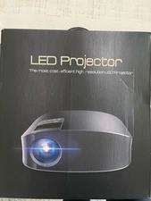 LED Projector HD*2 USB VGA 1080 Home Theater Projector with Remote and Cables