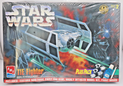 Star Wars TIE Fighter Plus Pack Model Kit AMT/ERTL NEU