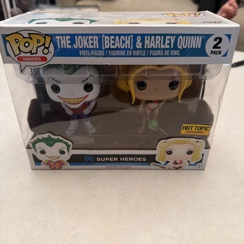 Funko Pop! Vinyl: DC Universe - DC - 2 Pack - Beach Joker & Harley - Hot...