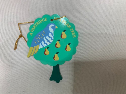 Avon 12 Days of Christmas Partridge in a Pear Tree Metal Christmas Ornament - Picture 3 of 4