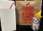 Jack in the box glass cup (limited edition) Sipper - Brand New-Fast Ship